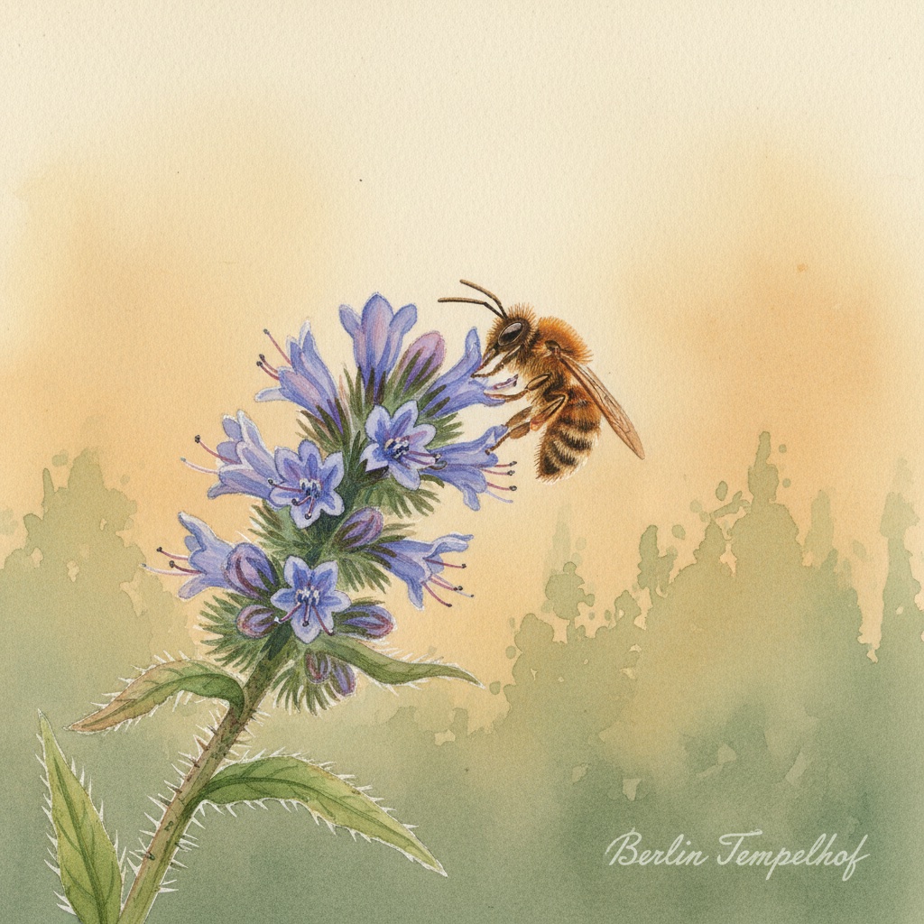 Charakteristische Wildbienen-Trachtpflanze in Berlin
