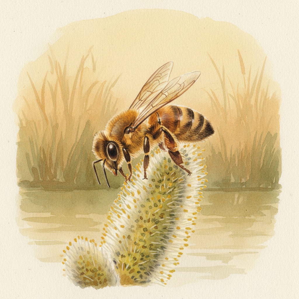 Charakteristische Wildbienen-Trachtpflanze in Bremen