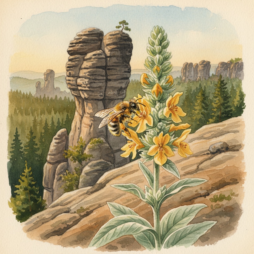 Charakteristische Wildbienen-Trachtpflanze in Sachsen