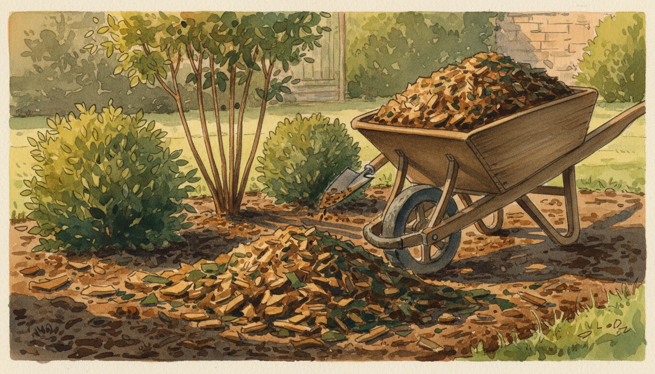 Schritt 3: Mulch-Decke — Glyphosat-Alternative im Privatgarten