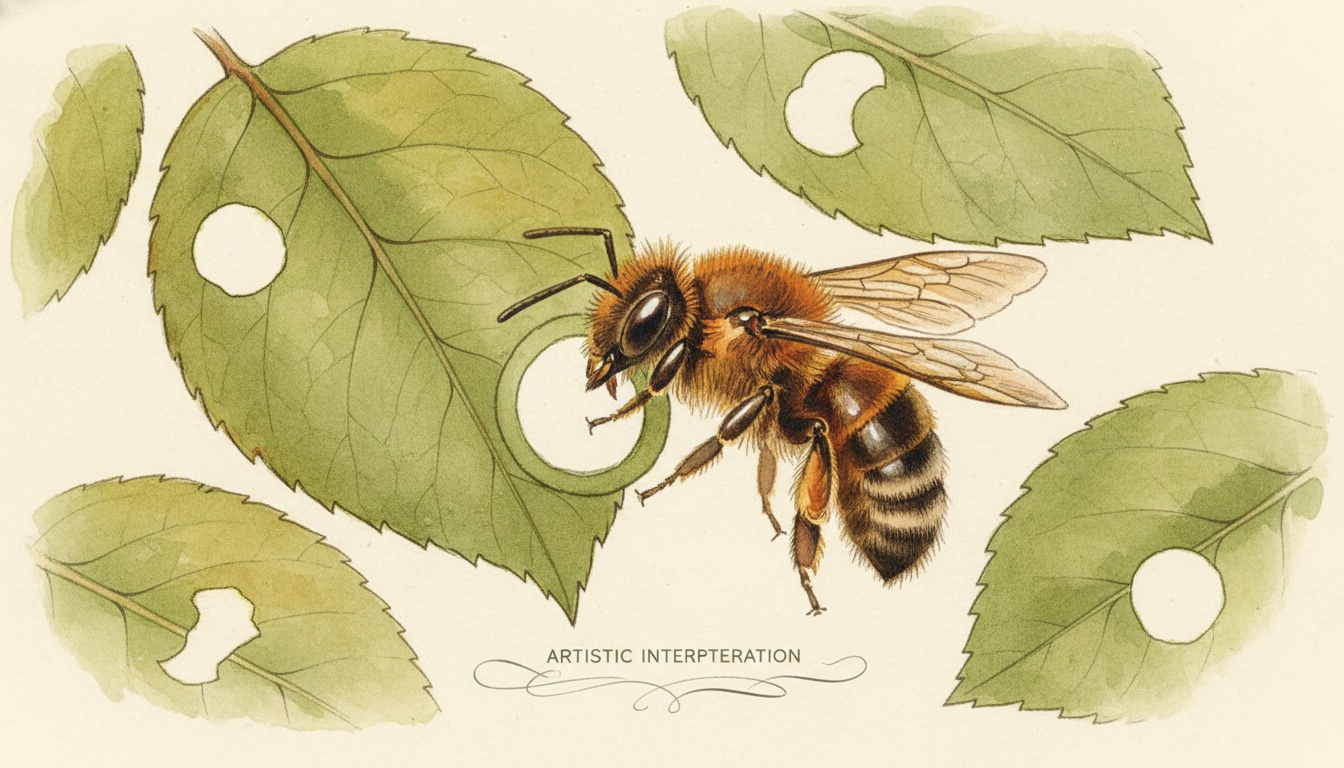 Aquarell-Illustration der Gattung Megachile — künstlerische Darstellung, nicht zur Bestimmung