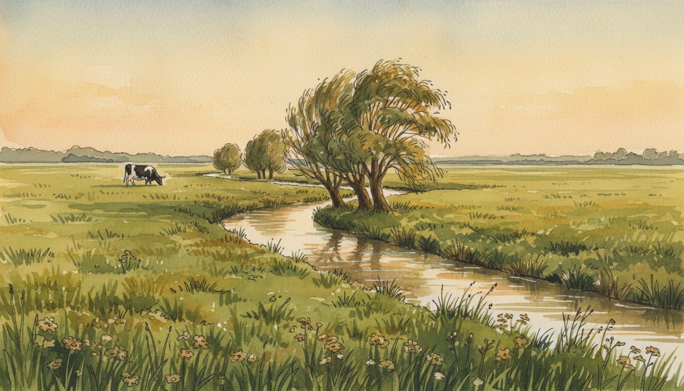 Aquarell-Illustration von Schutzgebiete und Biotopschutz Bremen (Senatorin für Umwelt) — Wildbienen-relevantes Habitat in Bremen